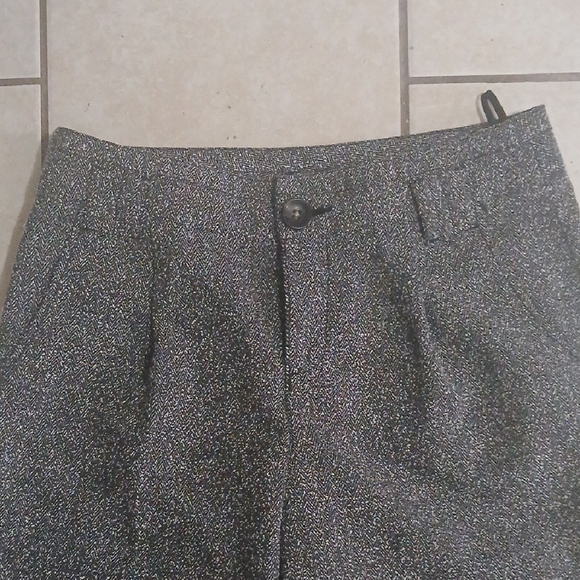 FREE PEOPLE Womens Size 8 Black and White Tweed Wide Leg Trousers - Picture 2 of 7